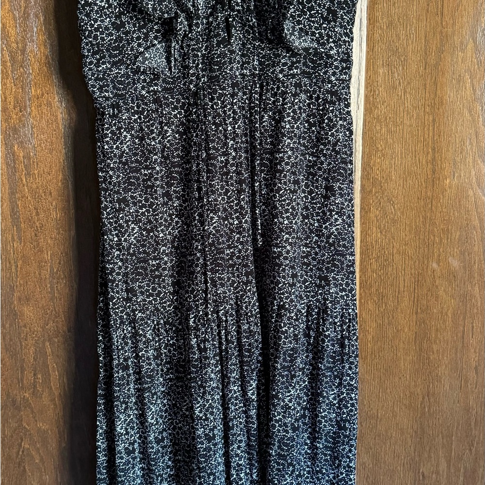 Lulus Black Floral Ruffled Tiered Maxi Dress - Medium - Picture 3 of 5